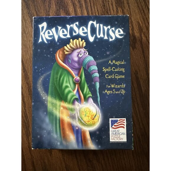 ReverseCurse Great American Puzzle Card Game 2000 Ages 5 And Up-complete - Picture 1 of 3
